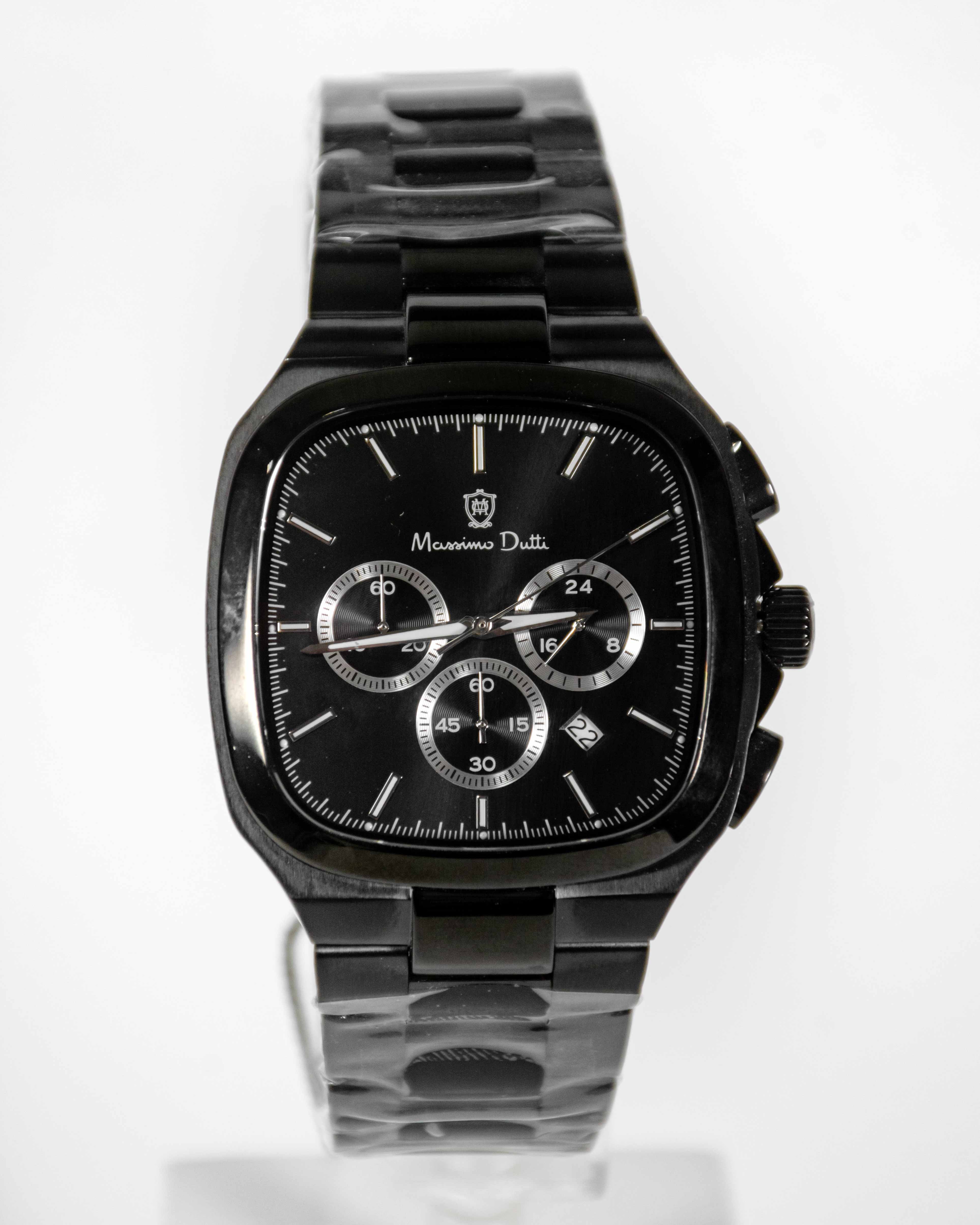 خرید ساعت مچی مردانه از برند ( ماسیمو دوتیMassimo dutti) کرنوگراف مدل MD1.1.10002006 مشکی