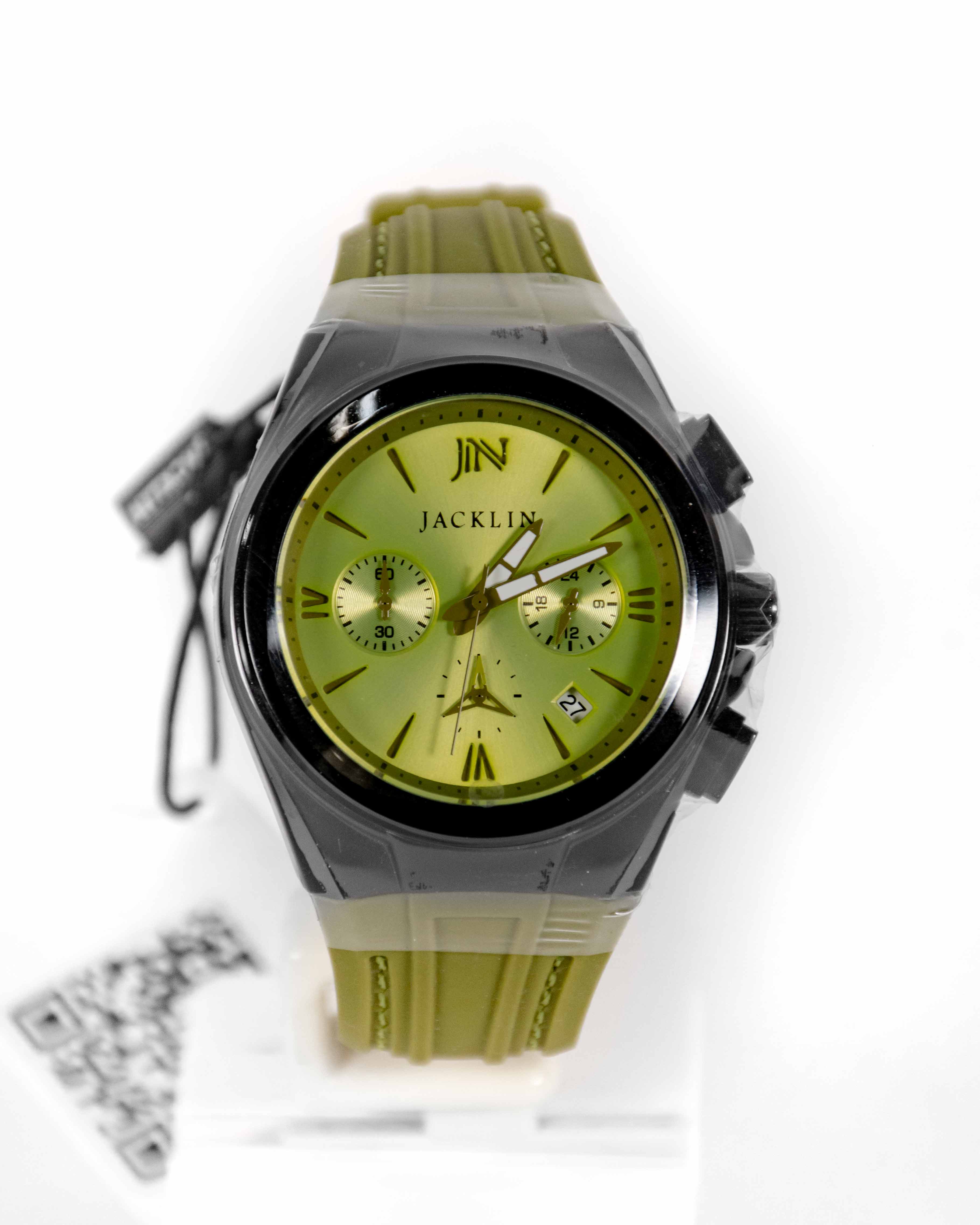 خرید ساعت مچی  پسرانه جکلین مدل ( 1399528 )  با بند سیلیکونی ضدآب